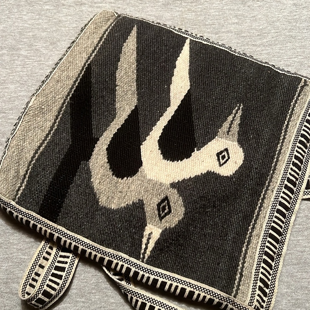 Vintage 1970’s Wool Hippie Shoulder Bag/Crossbody - Picture 4 of 5